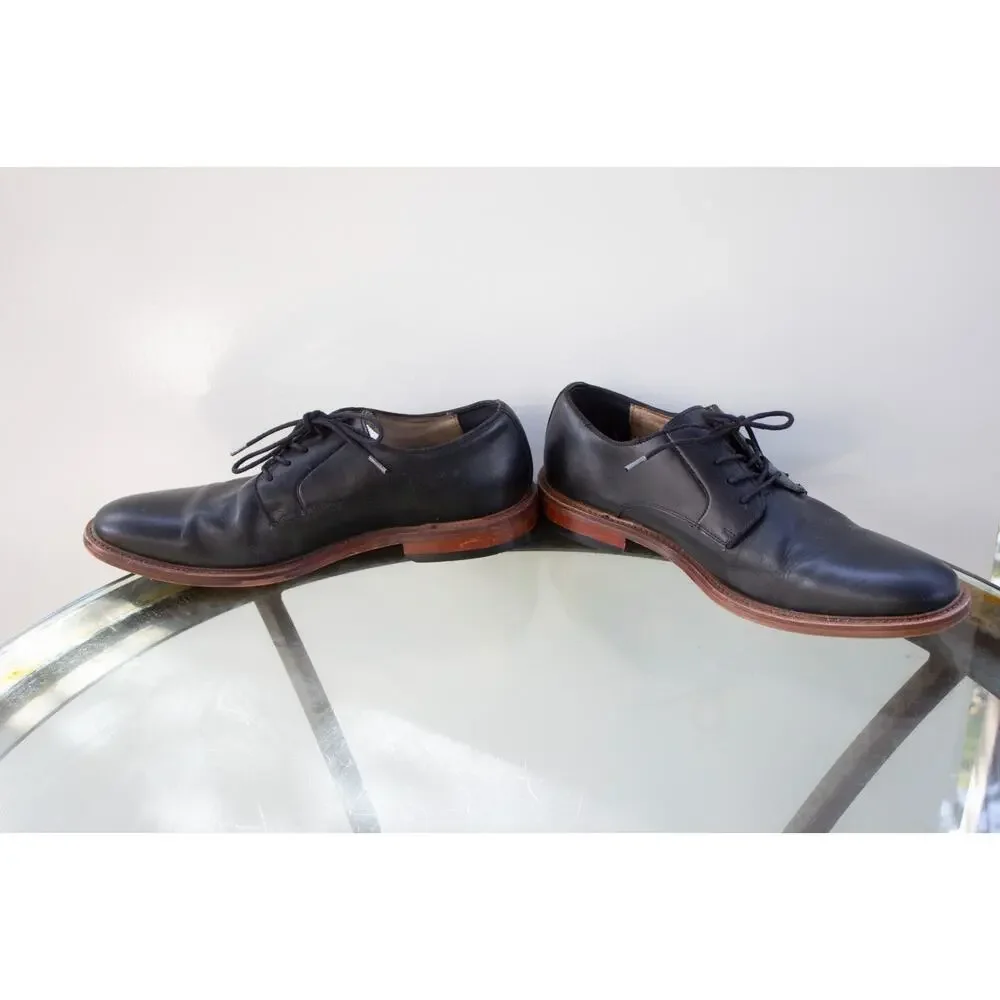 BANANA REPUBLIC‎ Ortholite Italian Leather Black Dress Oxfords Shoes Mens Sz 10